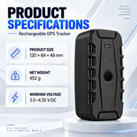 Traceur GPS rechargeable 20000 mAh avec support magnétique puissant, localisation en temps réel, alarme anti-déranglement, suivi d'actifs et de véhicules