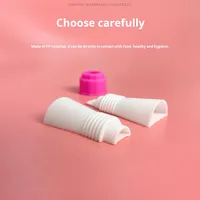 Adaptateur pour poche à douille, embout à glaçage bicolore, petit convertisseur de douille décorative en plastique pour la décoration de gâteaux à double couleur