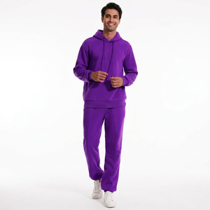 High Quality Custom Heavyweight Pullover Hoodie Tracksuit for Men 100% Cotton Sweatpants Hoodie <b>Set</b> Eco-Friendly Hooded Winter - Product Image 1