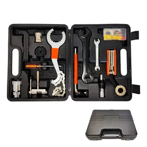 bicycle repair kit bike maintenance tool set with carrying case