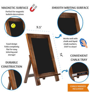 <span class=keywords><strong>Pizarra</strong></span> de escritorio de tres <span class=keywords><strong>patas</strong></span> de tamaño personalizado <span class=keywords><strong>con</strong></span> soporte <span class=keywords><strong>Pizarra</strong></span> Tablero de menú para el hogar o la Cafetería - Product Image 5