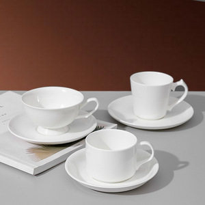 Set di Tazze da Caffè in Ceramica Personalizzate 140-350ML, Varie Forme, Tazza per Espresso e Cappuccino con Piattino, Resistenti al Calore e Adatte al Microonde - Product Image 2