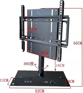 360 Degree Manual Rotation Cabinet TV Lifter Table Top Rotation TV Stand /Customize Office Home TV Mount