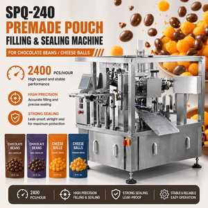 Máquina Envasadora Rotativa de Bolsas Preformadas para Granos de Chocolate y Bolas de Queso – Manipulación Suave, Pesaje Preciso de Múltiples Cabezales - Product Image 1