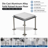 Panel Lantai Akses Terangkat Aluminium Anti Statis ESD Solid Blind Tile untuk Pusat Data Ruang Komputer Produsen