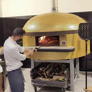 Four à pizza rotatif au bois pour restaurant commercial Four à pizza au bois - Product Image 6