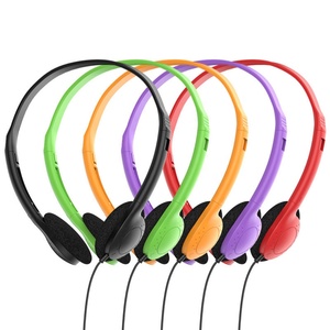 Factory Wholesale High Fidelity <b>Wired</b> Headphones Telephone Headsets Airline Disposable Earbud for <b>PC</b> Laptop and Mobile Phone - Product Image 6