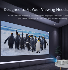 โปรเจคเตอร์พกพาสำหรับใช้งานกลางแจ้ง ระดับเริ่มต้น รองรับความละเอียด 1080P พร้อมลำโพงในตัว - Product Image 5