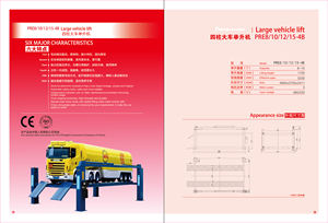 Elevador de Camiones Móvil de Alta Resistencia, Elevador de Cuatro Postes de 8 Toneladas con Plataforma - Product Image 6