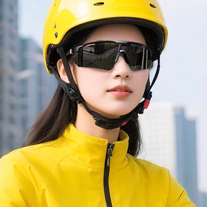Polarized Cycling Sunglasses Full Rim Windproof <b>Adjustable</b> <b>Strap</b> For Outdoor Sports Multi Functional Use - Product Image 4