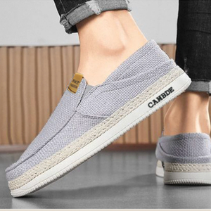 Lichtgewicht comfortabele heren ademende antislip dempende modieuze trend herfst/winter/lente casual instap canvas schoenen - Product Image 1