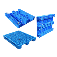 Palette Euro 1200x1000x150mm à entrée 4 voies, simple face, en PP/HDPE moulé par injection, charge dynamique 1,5T, charge statique 6T