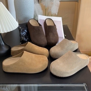 Nouvelles mules d'été tendance pour femmes à bout rond, sabots à talon épais pour femmes - Product Image 4