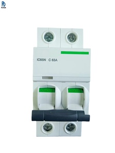 iC65N C63A เซอร์กิตเบรกเกอร์ขนาดเล็ก 2 ขั้ว C-Curve 63A ราง DIN MCB สำหรับป้องกันการจ่ายไฟเกินพิกัดและป้องกันการลัดวงจร - Product Image 1