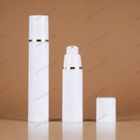 RTS en STOCK – Flacon pompe sans air en PP sans BPA pour crème BB, 15ml, 30ml, 50ml, blanc, avec pompe sans air