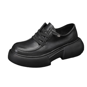 Mocassins plateforme classiques unisexes à enfiler, semelle épaisse intemporelle, chaussures plates minimalistes à plateforme pour femme - Product Image 5