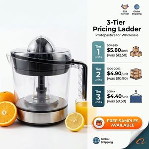 Exprimidor de Cítricos Eléctrico de 1.0L, 40W, Carcasa de Plástico Impermeable, Fácil de Limpiar, Base de Acero Inoxidable, para Comercio Electrónico Global - Product Image 4