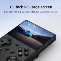 Pour console de jeu portable RG35XX Pro avec écran IPS de 3.5 pouces Wi-Fi Linux OS 3200mAh batterie 5000 + jeux