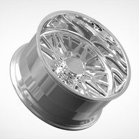 Rines de Aleación de Aluminio Forjado en Forma de H Personalizados, 24x12 26x16 6x135 8x170 8x180, Pulidos, de Perfil Bajo, Dobles, para F150/F250