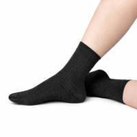 Chaussettes Confortables en Fibre d'Argent Antibactériennes et Conductrices, Anti-Humidité et Anti-Odeur