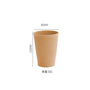 12oz Smooth PP Cup BPA-Free Plastic Vertical Grain Easy to Handle Toothbrush Cup Stackable Assorted Colors Color Box Packaging - Product Image 5