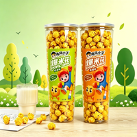 180g Instant Puffed Popcorn Snack, Halal Gluten-Free Cream Caramel Fruit Flavor