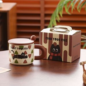 Tazza in Ceramica Vintage con Gatto Carino, per <span class=keywords><strong>Colazione</strong></span> e Acqua, Regalo di Compleanno per Uso Domestico - Product Image 4