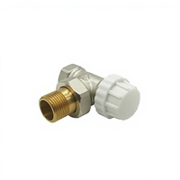 Robinet thermostatique en laiton XingFu DN15 1/2" filetage mâle/femelle, commande manuelle, thermostat d'angle pour chauffage central, eau, OEM