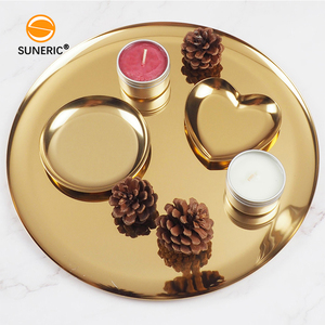 Plato de fruta seca, platos, bandeja para velas, comida de lujo, pastel de Chocolate, joyería ovalada de Metal, bandejas para servir al por mayor de acero inoxidable - Product Image 4