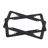 Cadre de plaque d'immatriculation américaine en plastique, support de plaque d'immatriculation standard américain plat, accessoires automobiles