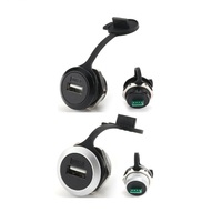 Tipo Circular Tornillo Panel Chasis Montaje en pared Usb2.0 Hembra a PCB Módulo de conector Adaptador extensor de aleación de zinc