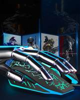 Usine en gros ergonomique filaire souris de jeu 6D LED rétro-éclairage main droite ABS USB Gamers pas cher prix USB souris filaire