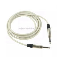 Câble de guitare professionnel 1/4'' (6,35 mm) TS mâle-mâle pour amplificateur et mixeur de guitare électrique