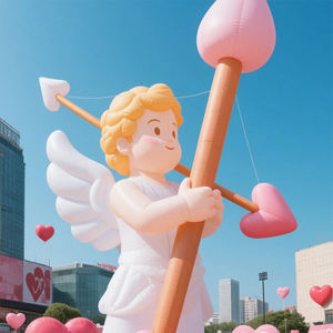 Túnel Inflable de Corazón de San Valentín para Exteriores de Airvon para Celebraciones Románticas - Product Image 1