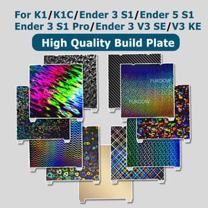 Placa de Construcción PEI con Patrón de 235*235 mm para K1/K1C/Ender 3 S1/S1 Pro/Ender <span class=keywords><strong>5</strong></span> S1/Ender 3 V3 SE/KE - Superficie de Cama de Lámina PEI Texturizada - Product Image 1