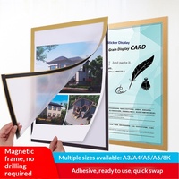 Autocollants muraux souples sans clous en PVC magnétique pour affichage de photos, style dessin animé, pour expositions d'art scolaire et tableaux d'affichage