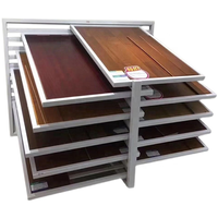 Présentoir de magasin de carreaux de matériaux de construction présentoir de carreaux de céramique avec ligne de pierre de plafond intégrée présentoir d'échantillons