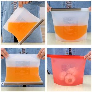 Reusable Silicone Food Storage Bag Washable Silicone Fresh Bag for Fruits Vegetables Meat - Product Image 3
