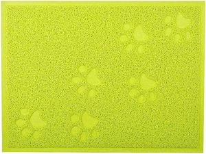 Tapis anti-perforation en PVC pour litière de chat avec empreintes de pattes, tapis confortable en plastique pour animaux de compagnie, tapis de nettoyage pour chat et chien - Product Image 3