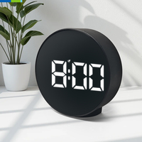 Horloge LED circulaire multifonctionnelle Grand écran LCD Capteur de puissance USB Alarme multi-boutons Home Office Living Outdoor Use