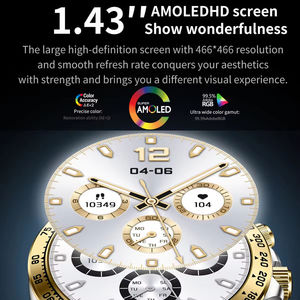 Montre connectée sportive AK63 1,43'' AMOLED avec assistant vocal IA 2026, moniteur de fréquence cardiaque et de santé, montre intelligente AK63 - Product Image 2