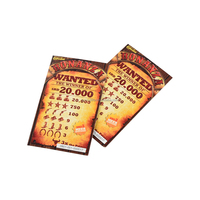 Prix de gros Pas cher Top Qualité Coloré Break Open Billets Pull Tabs Cartes de Jeu Billets