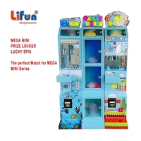 Lifun Mega Mini Claw Crane Machine avec accepteur de billets, jeu d'arcade personnalisé avec casier de récompenses, certifié CE, divertissement familial LF-C13