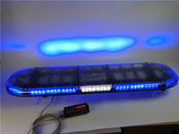 Barra de Luces LED de 48 LED para Techo de Coche, 12V/24V, Impermeable, Luz Estroboscópica de Advertencia Azul, Luces de Policía Intermitentes para Vehículos de Emergencia TBD09926