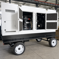 Générateur diesel Bofa 100 kVA 150 kVA 200 kVA 250 kVA 25 kVA 30 kVA 40 kVA 50 kVA 60 kVA avec remorque, générateur diesel silencieux mobile