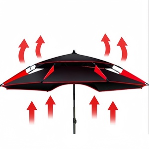 Vente en gros de parapluie de pêche en plein air pliable de haute qualité crème solaire imperméable double couche camping parapluie de plage - Product Image 4