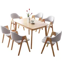 Rectangle Dining Table Set with 4 Chairs