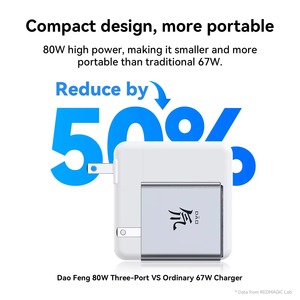 Dernier modèle de chargeur sans fil de bureau REDMAGIC DAO 80W, chargeur sans fil de bureau refroidi par air PA0404 - Product Image 5
