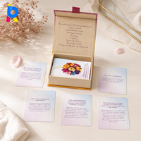 Carte d'affirmation de gratitude personnalisée haut de gamme pour journalisation, cartes de gratitude en carton à coins arrondis, écologiques, faible MOQ