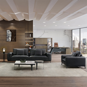 आधुनिक Microfiber चमड़े तीन सीट रिसेप्शन कार्यकारी कार्यालय सोफे - Product Image 2